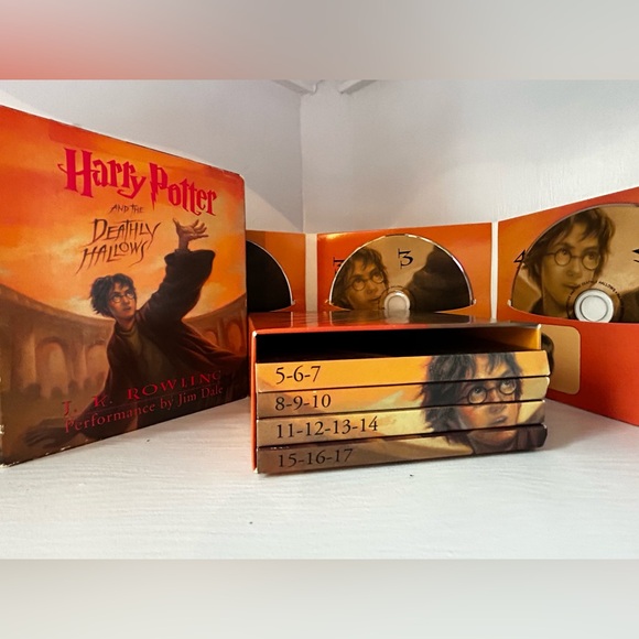 Lot of HARRY POTTER audiobooks cassette tapes and cd books 1,2,3,4,6,7 Hogwarts - Picture 16 of 16